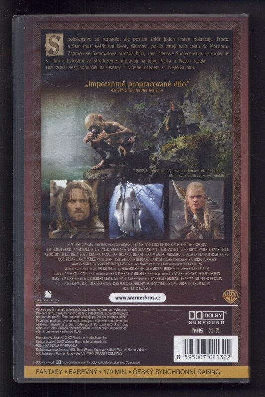 Pán Prstenů: Dvě věže (VHS)