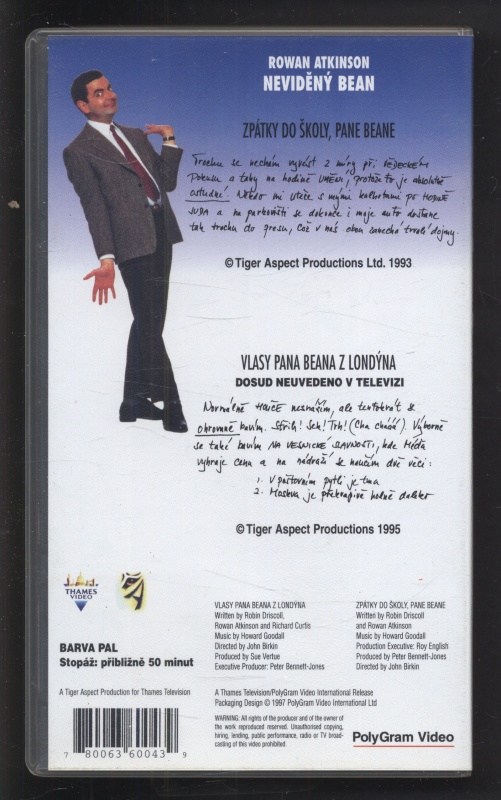 Bean 6: Neviděný Bean (VHS)