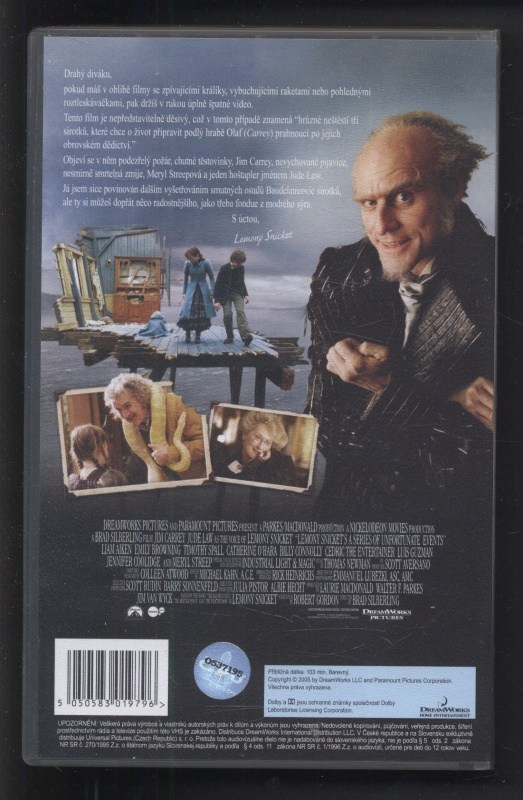 Řada nešťastných příhod (VHS)