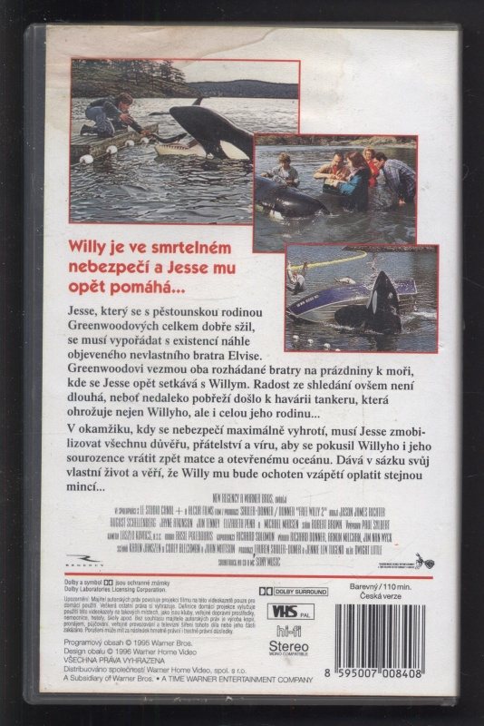 Zachraňte Willyho 2 (VHS)