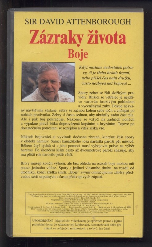 Zázraky života: Boje (VHS)