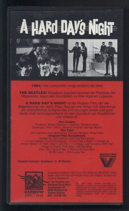 The Beatles: A Hard Day's Night (VHS)