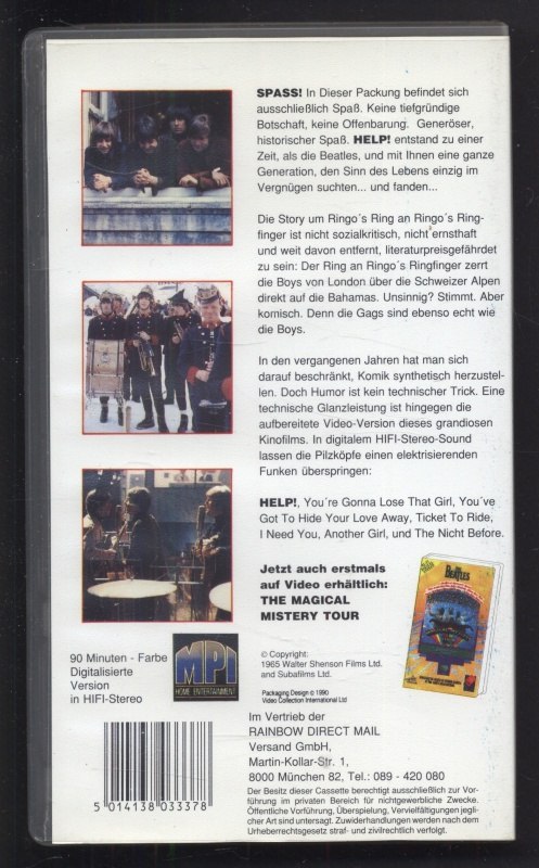 Help! With The Beatles (VHS)