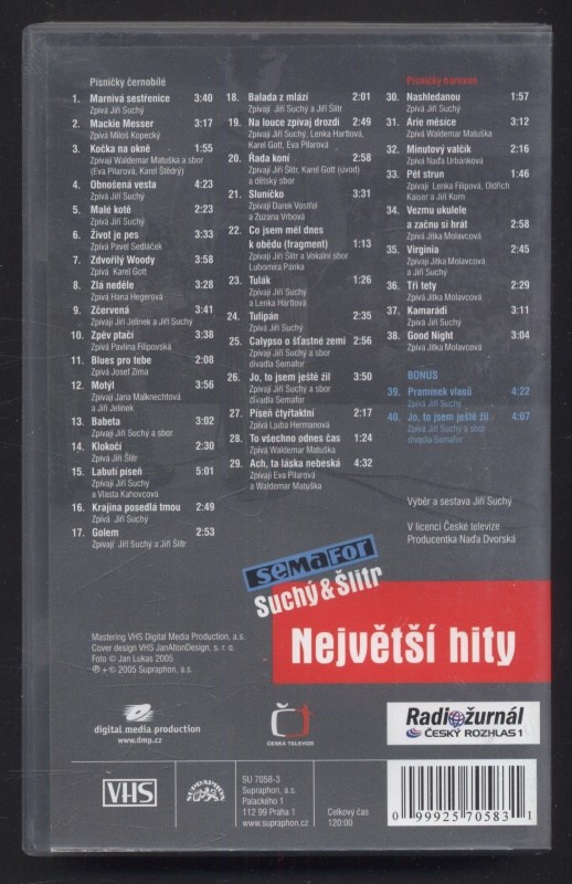 Suchý a Šlitr - Největší hity (VHS)