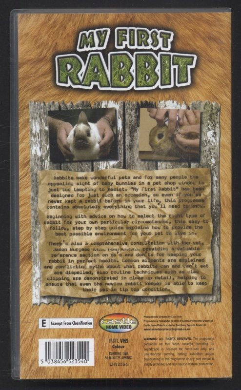 My First Rabbit: A Complete Guide to Rabbit Care (VHS)