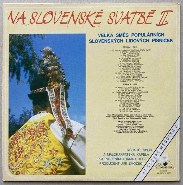 Malokarpatská kapela - Na slovenské svatbě II. = At Slovak Wedding 2 (LP)