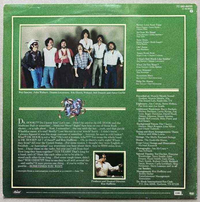 Dr. Hook - Sometimes You Win (LP)