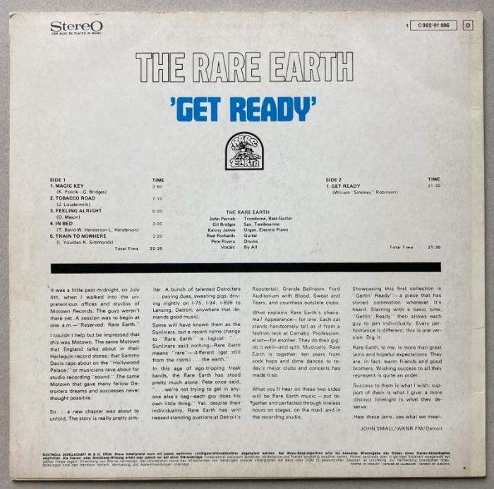 Rare Earth - Get Ready (LP)