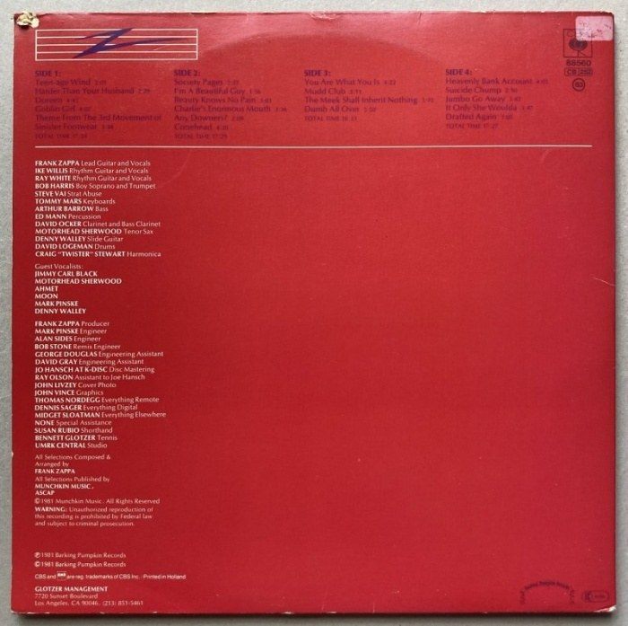 Frank Zappa - You Are What You Is (2LP)