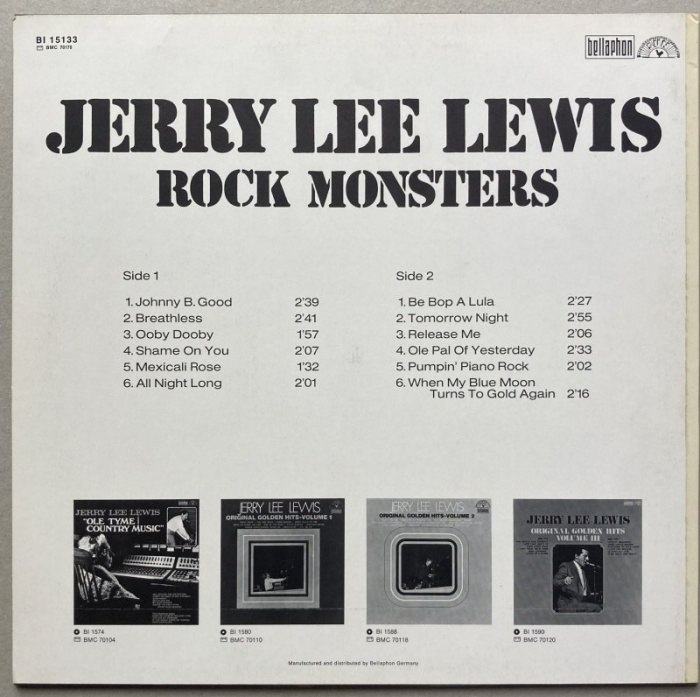 Jerry Lee Lewis - Rock Monsters (LP)