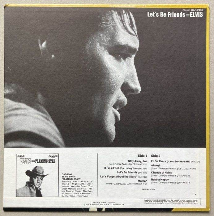Elvis - Let's Be Friends (LP)