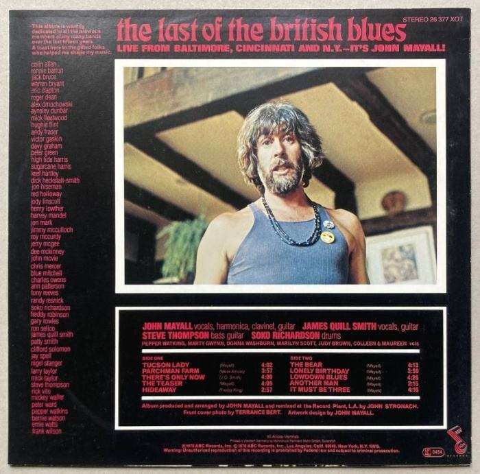 John Mayall - The Last Of The British Blues (LP)