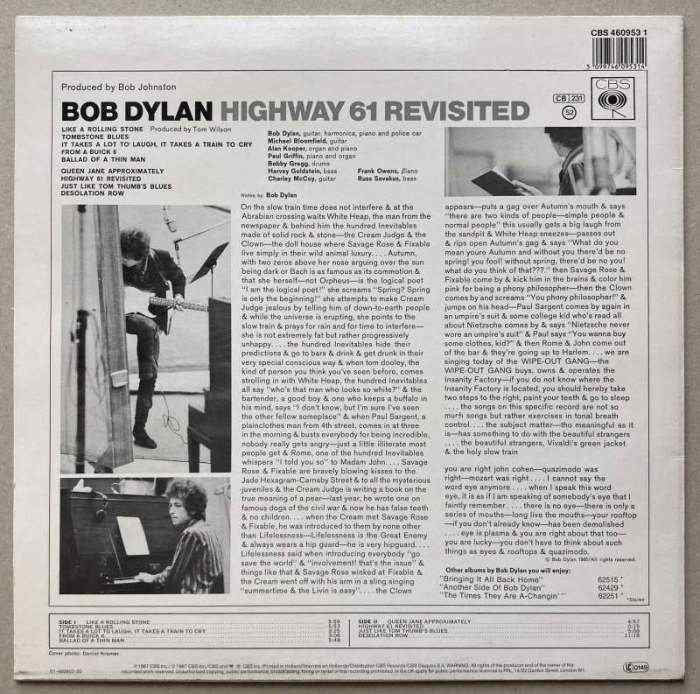 Bob Dylan - Highway 61 Revisited (LP)