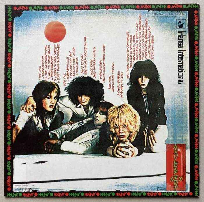 Japan - Adolescent Sex (LP)