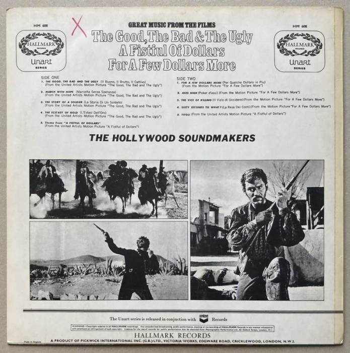 The Hollywood Soundmakers - Great Music From The Films The Good, The Bad & The Ugly / A Fistful Of Dollars / For A Few Dollars More (LP)