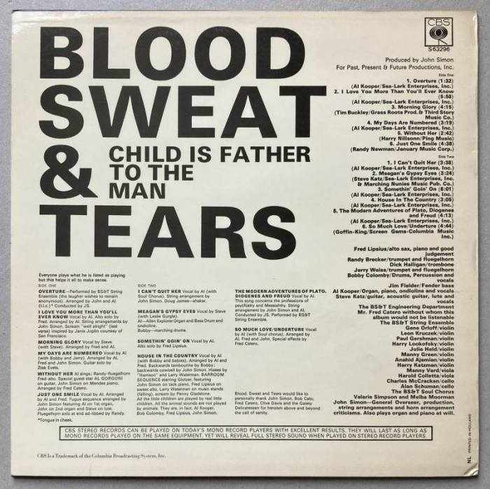 Blood, Sweat And Tears - Child Is Father To The Man (LP) 