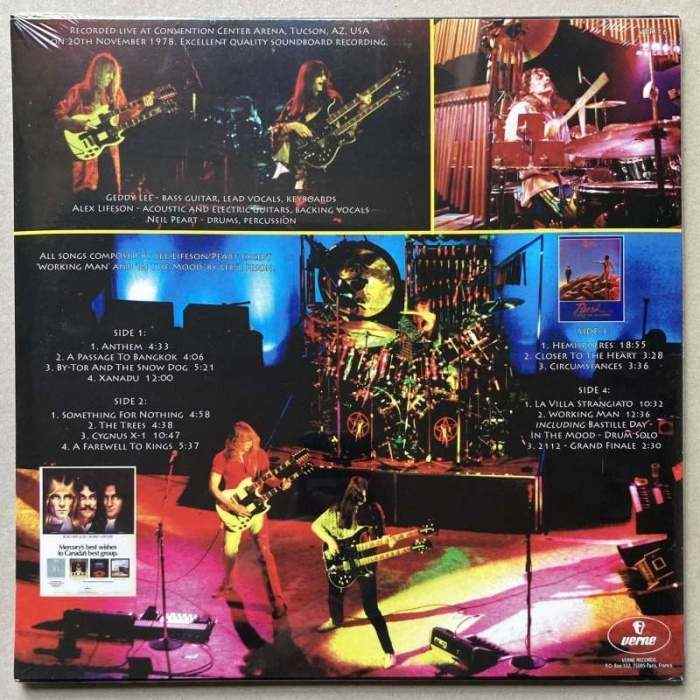 Rush - 'Hemispheres' In Concert - Live In Tucson, November 1978 (2LP)