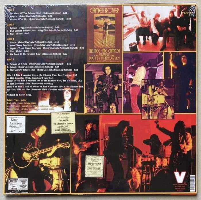 King Crimson - Live At The Fillmore (November - December 1969) (2LP)