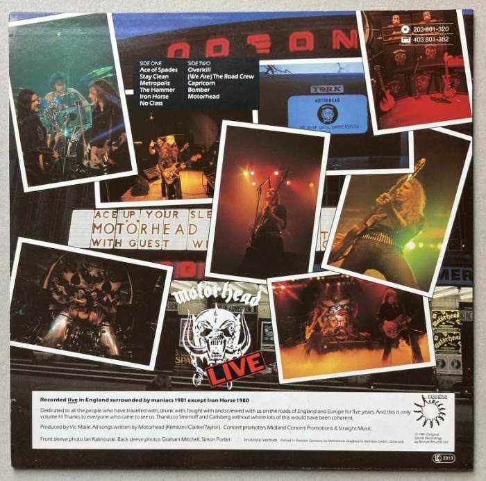 Motörhead - No Sleep 'til Hammersmith (LP)