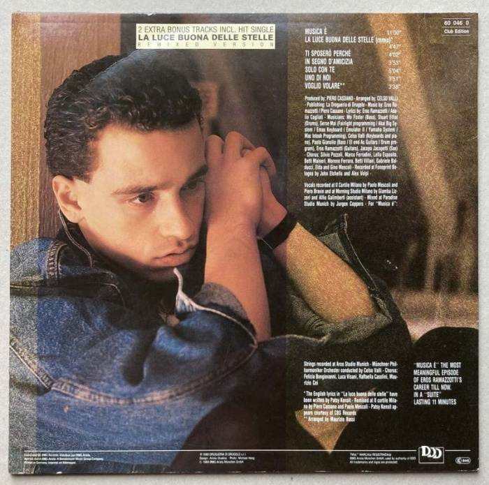 Eros Ramazzotti - Musica E (LP)