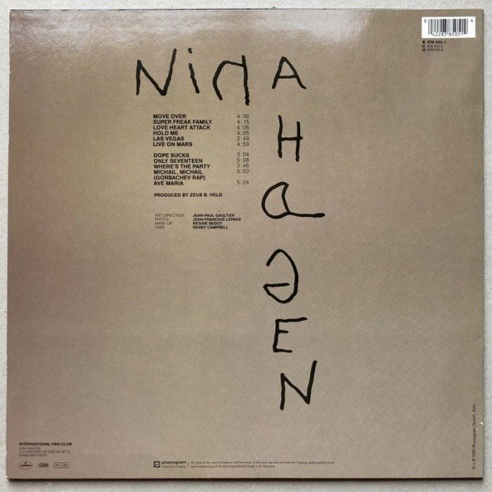 Nina Hagen - Nina Hagen (LP)