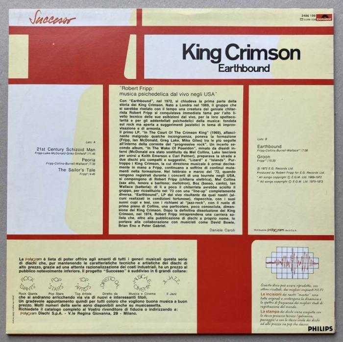 King Crimson - Earthbound (LP)