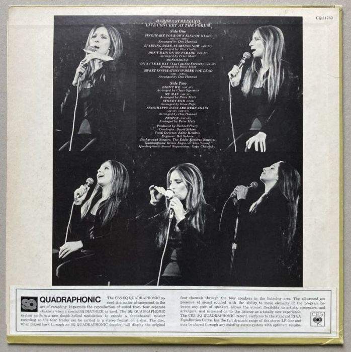 Barbra Streisand - Live Concert At The Forum (LP)