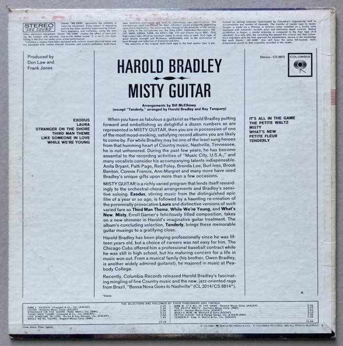 Harold Bradley - Misty Guitar (LP)