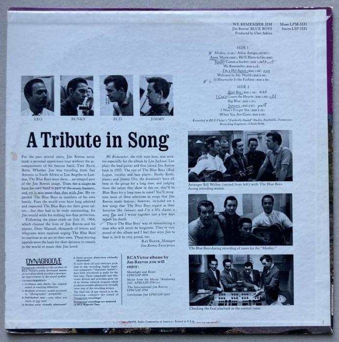 The Blue Boys - We Remember Jim (LP)
