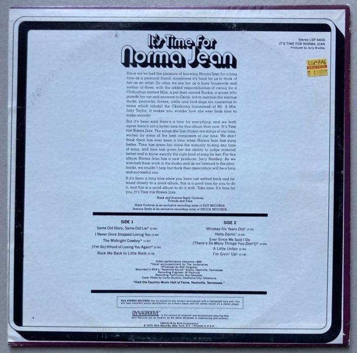 Norma Jean - It's Time For Norma Jean (LP)