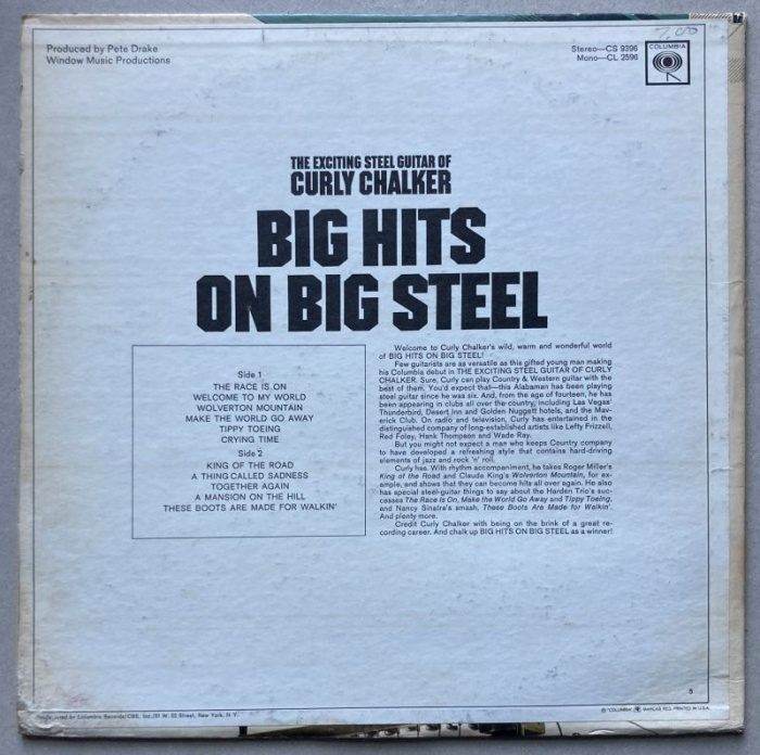 Curly Chalker - Big Hits On Big Steel (LP)