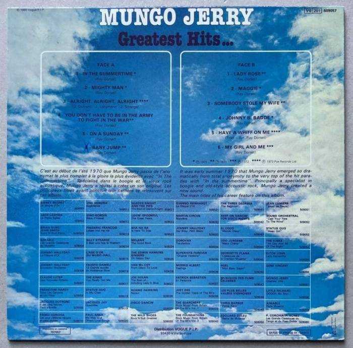 Mungo Jerry - Greatest Hits... (LP)