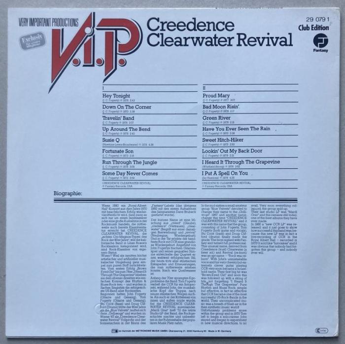Creedence Clearwater Revival - V.I.P. (Very Important Productions) (LP)