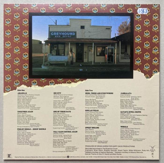 Emmylou Harris - Elite Hotel (LP)