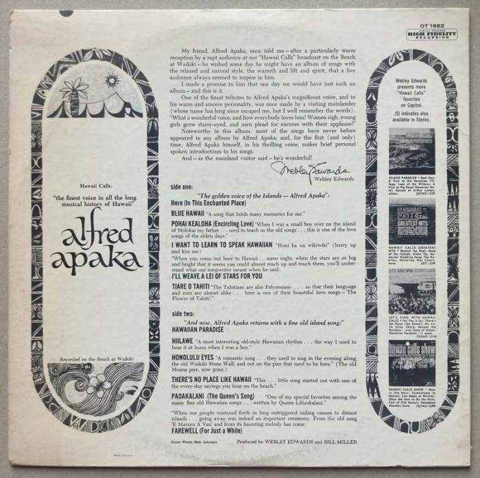Alfred Apaka - The Golden Voice Of The Islands (LP)