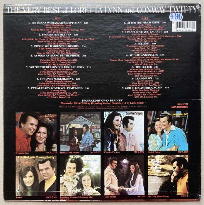Loretta Lynn & Conway Twitty - The Very Best Of Loretta Lynn And Conway Twitty (LP)