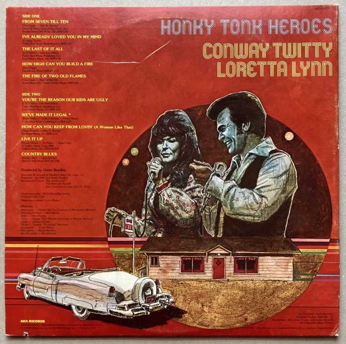 Conway Twitty & Loretta Lynn - Honky Tonk Heroes (LP)