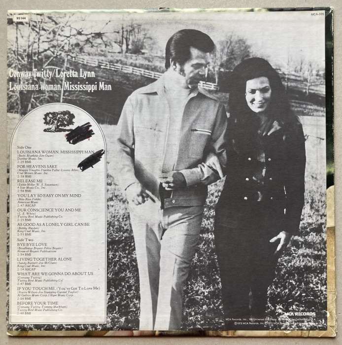 Conway Twitty - Loretta Lynn - Louisiana Woman-Mississippi Man (LP)