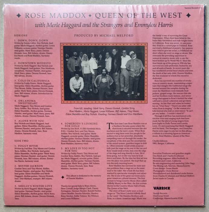 Rose Maddox - Queen Of The West (LP)