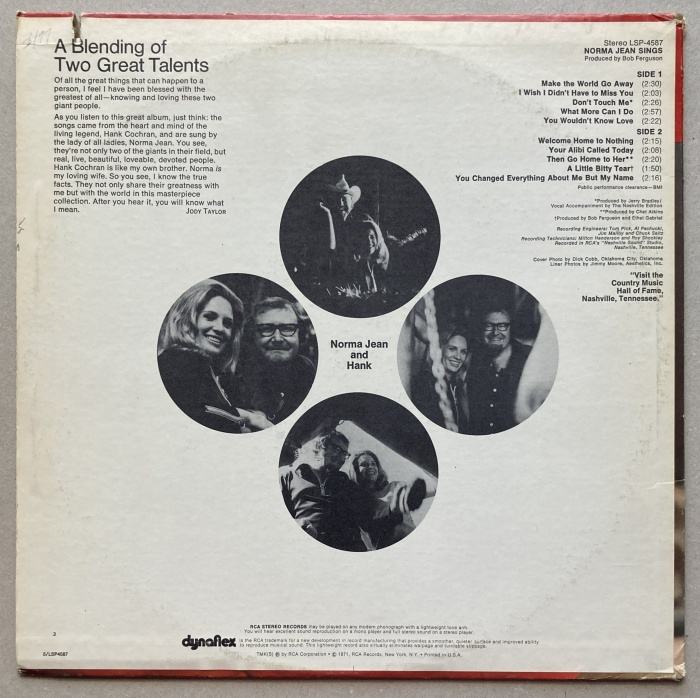 Norma Jean - Norma Jean Sings (LP)