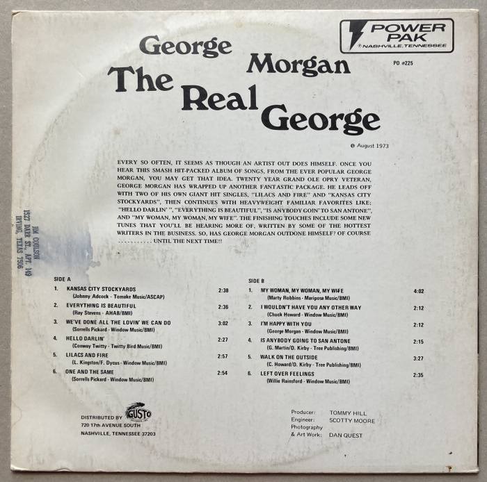 George Morgan - The Real George (LP)