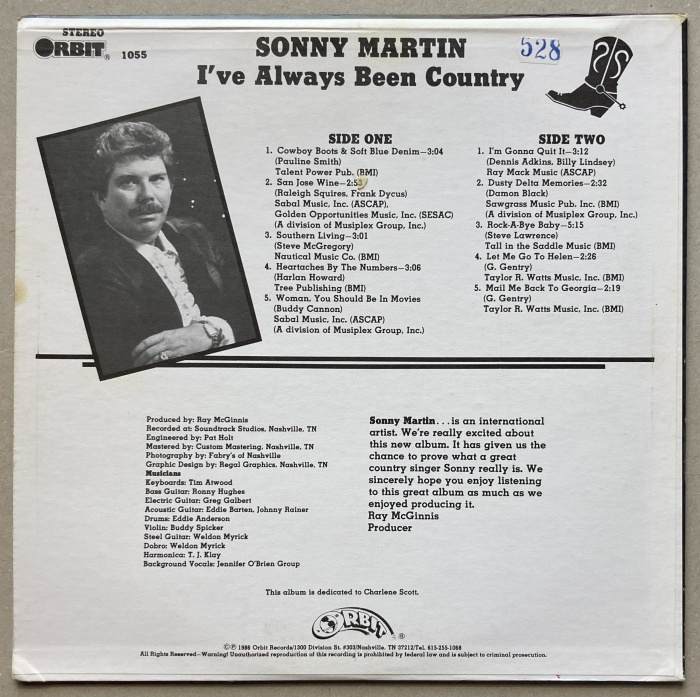 Sonny Martin - I've Always Been Country (LP)