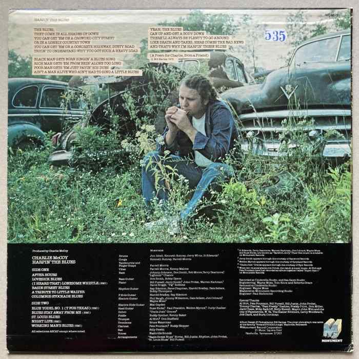 Charlie McCoy - Harpin' The Blues (LP)