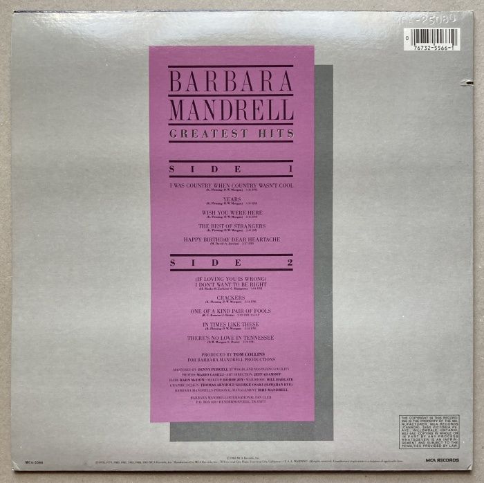 Barbara Mandrell - Greatest Hits (LP)