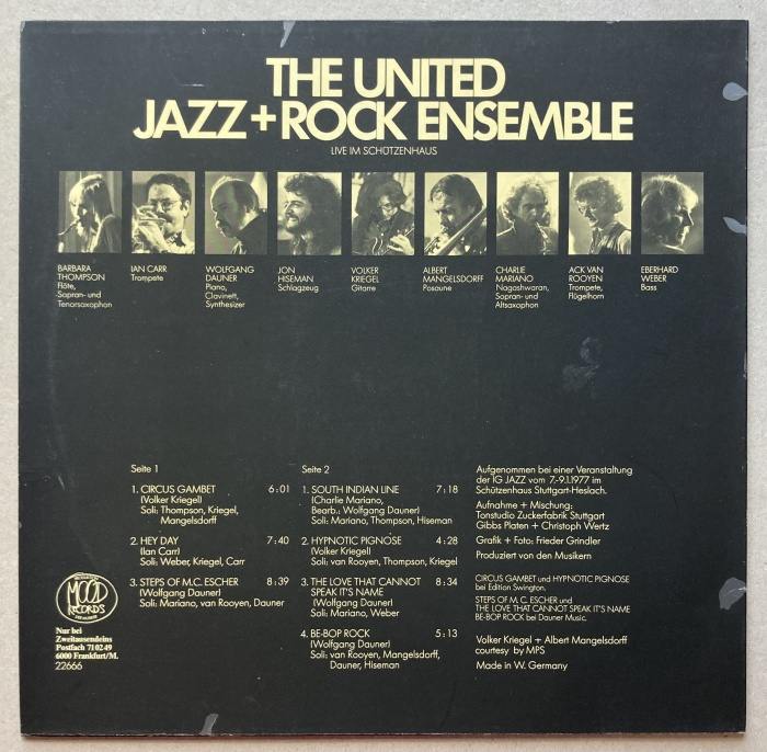 The United Jazz+Rock Ensemble - Live Im Schützenhaus (LP)