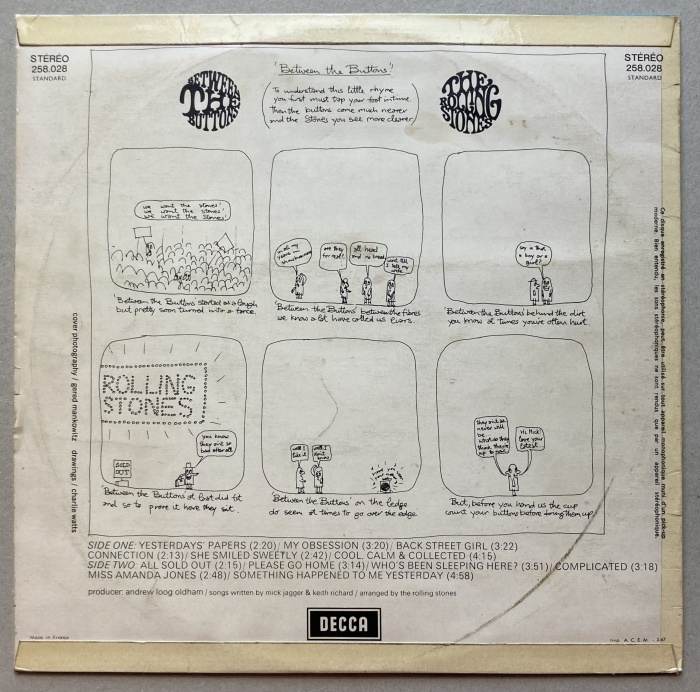 The Rolling Stones - Between The Buttons (LP)
