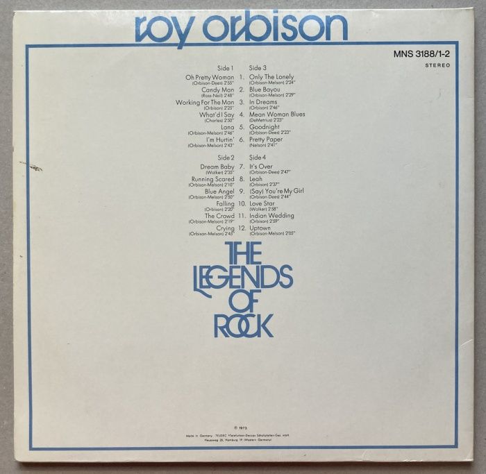 Roy Orbison - The Legends Of Rock (2LP)