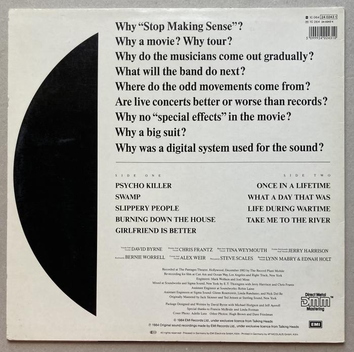 Talking Heads - Stop Making Sense (LP)