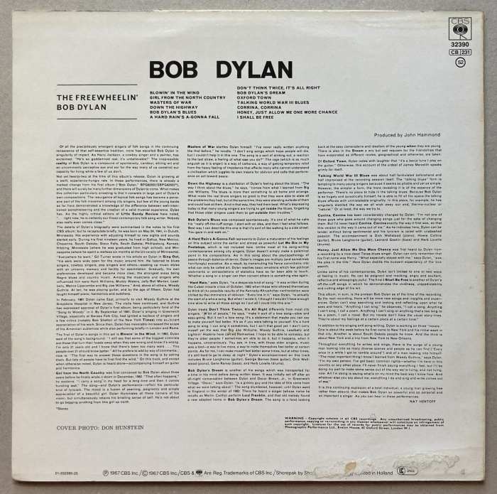 Bob Dylan - The Freewheelin' Bob Dylan (LP)