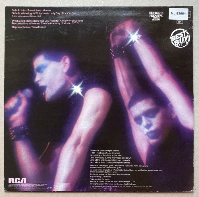 Lou Reed - Rock 'N' Roll Animal (LP)
